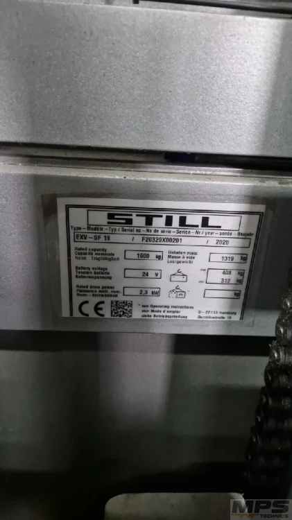 Wózek widłowy elektryczny STILL EXV-SF14 1400kg rok 2020 5.4m Triplex